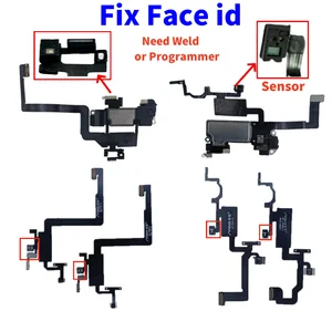 Bilashmart 1 Top Front Ear Speaker iPhone 12 Pro Max X XS 11 Earpiece Fix Face ID Sensor Proximity Small Headset Parts