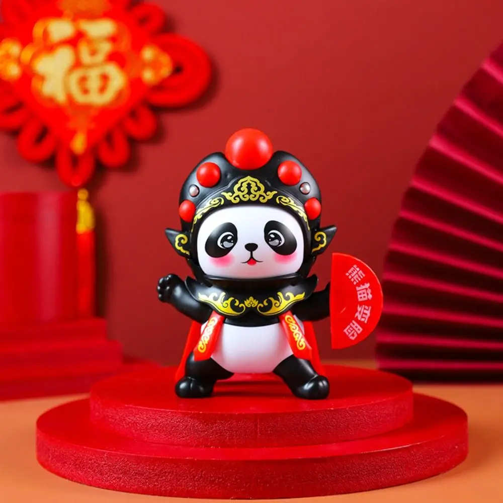 Opera del Sichuan Bambola che cambia volto del Sichuan Stile cinese Artigianato fai-da-te Cambia volto Bambola panda Mini giocattolo che cambia volto in plastica