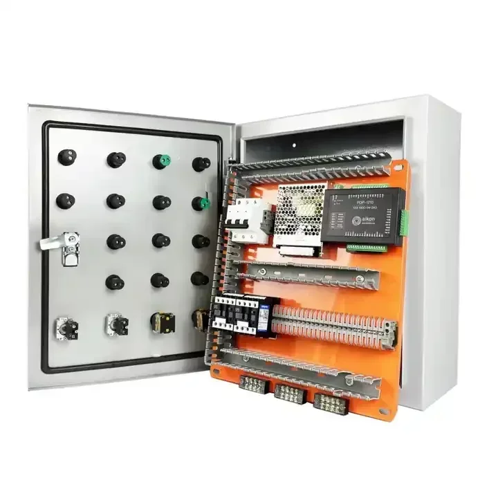 Caja de control de bomba de agua aikon incorporada con control de alarma contra incendios con panel táctil LCD de 10 pulgadas