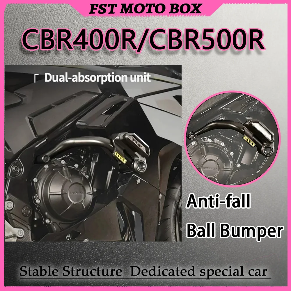 FOR CBR400R CBR500R High-Strength Safety Parts Load-Bearing Bumper Rustproof Crash Bar Impact Protection Motorcycle Accessories