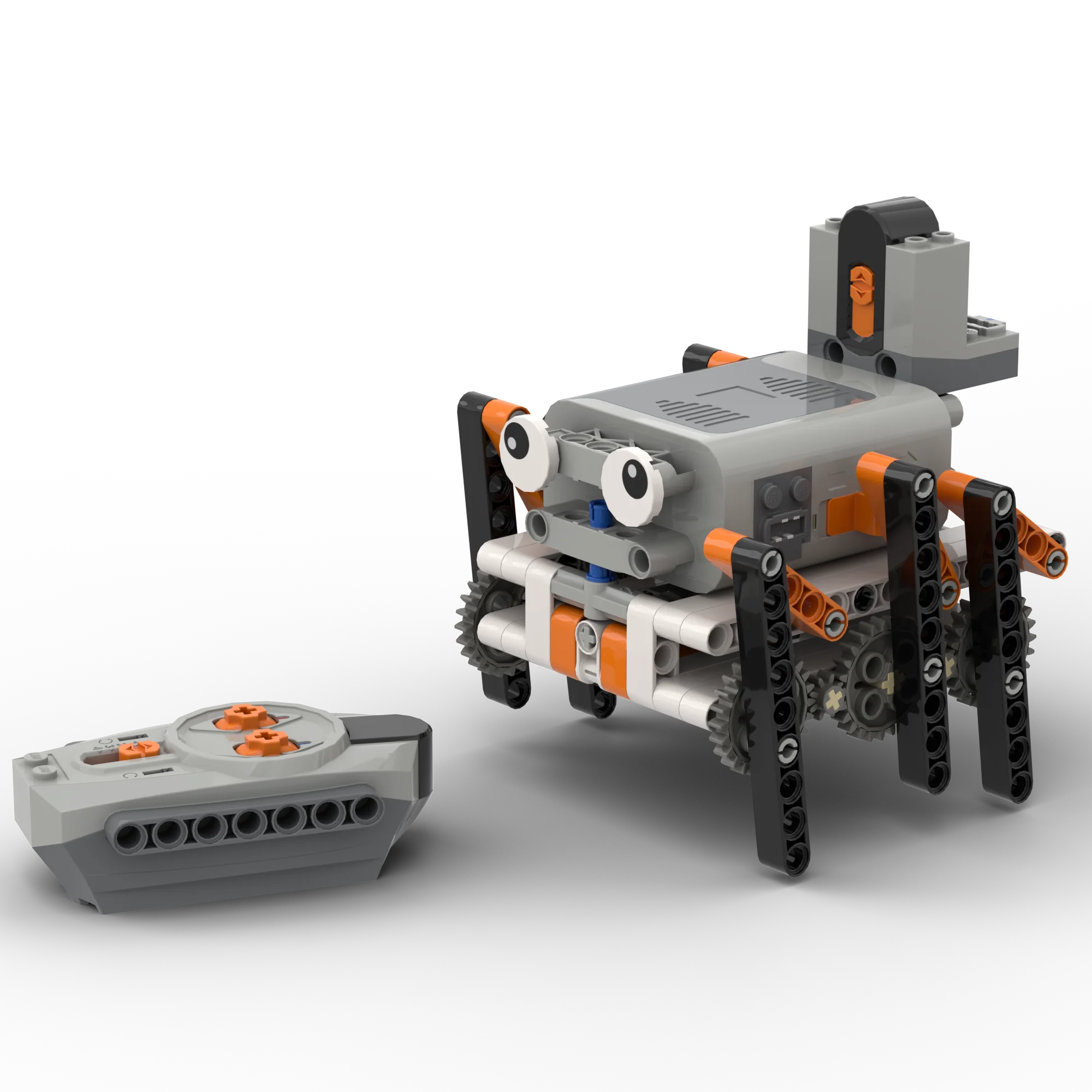 Moc-bloques de construcción técnicos con función de potencia, piezas de motor, robot para caminar de 6 patas, ladrillos de araña biónicos, rompecabezas DIY, juguetes para niños