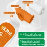 Hot Antibacterial Wall Paint Strong Repair Wall Paint Household White Latex Paint With Roller Brush for Living Room Kitchen Tool 3