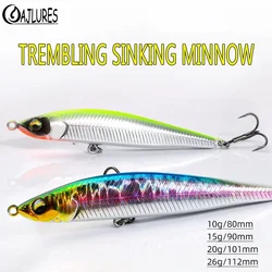 1Pcs Sinking Pencil Fishing Lures 10g 15g 20g 26g Long Casting Wobbler Artificial Hard Baits Saltwater Winter Sea Fishing Tackle