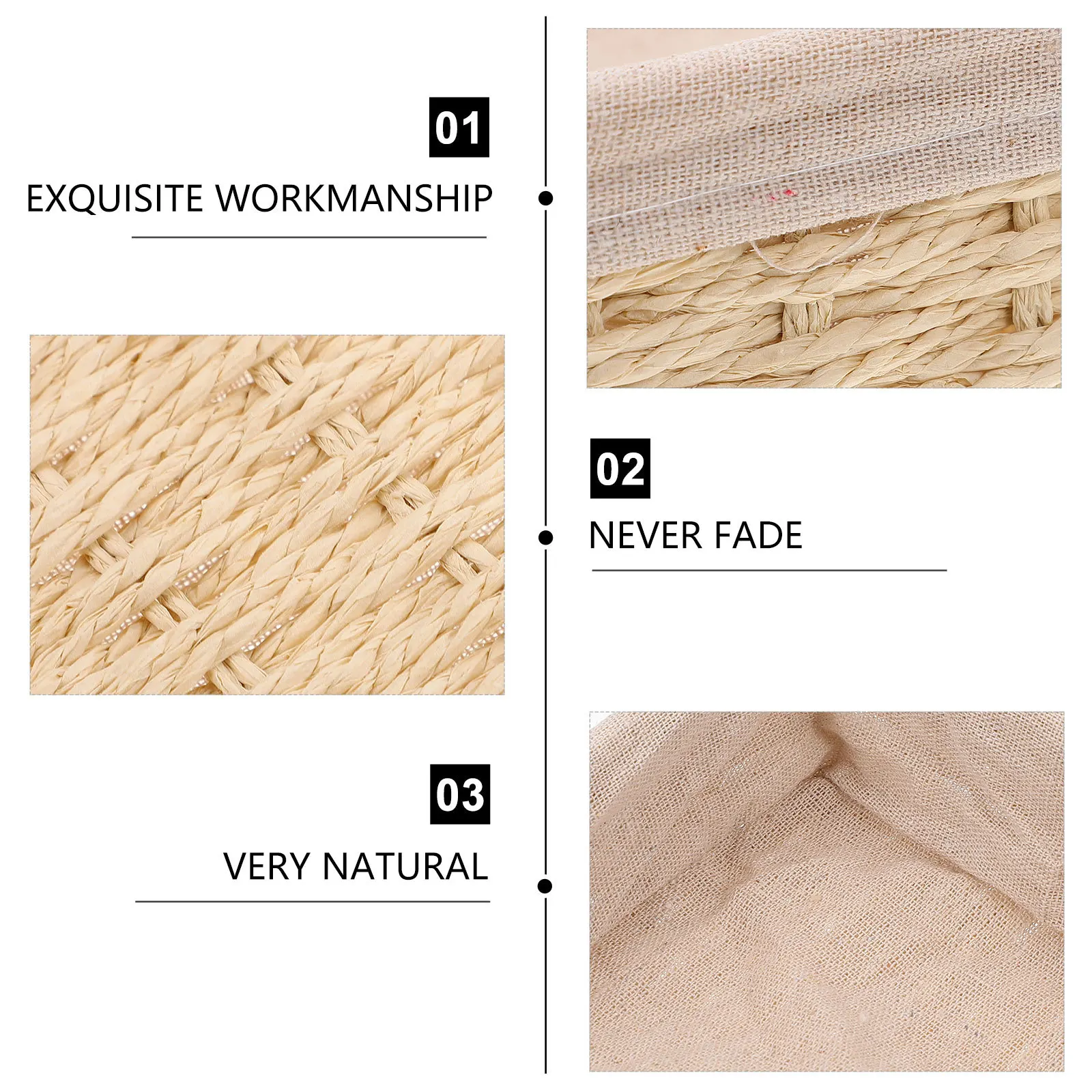 

1pc Rattan Woven Storage Basket Key Coin Organizer Household Sundry Container Desktop Decor Handmade Natural Fiber Box