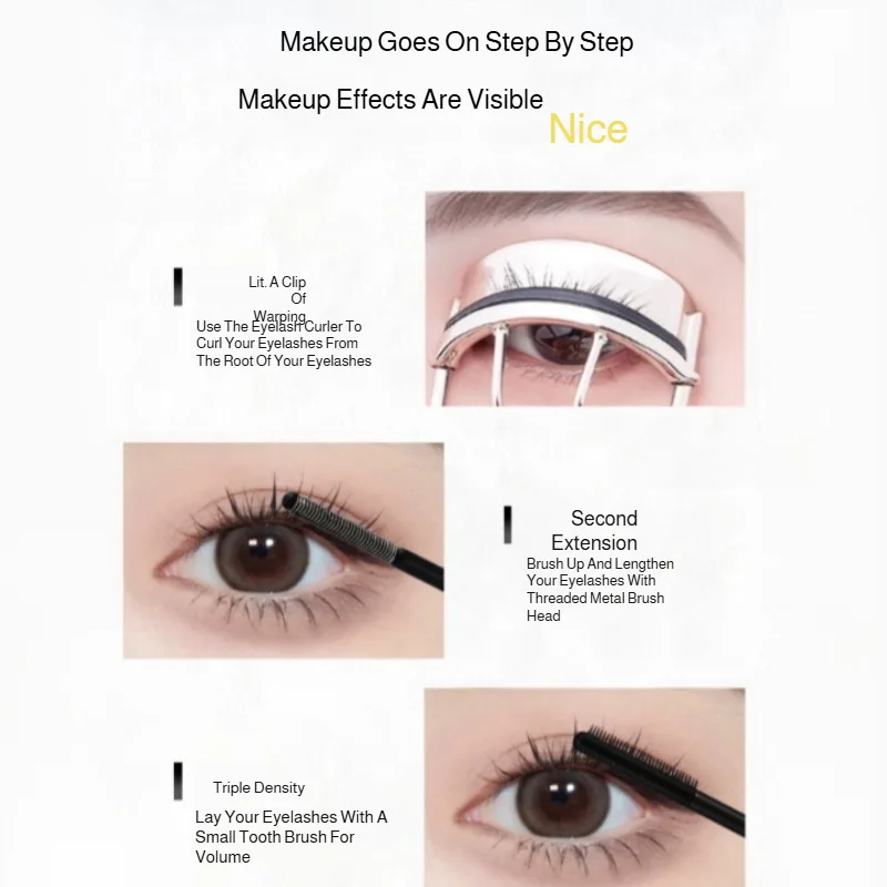 Volume Volume Brush Rooted Mascara Fiber Smudge Free Sunflower Mascara