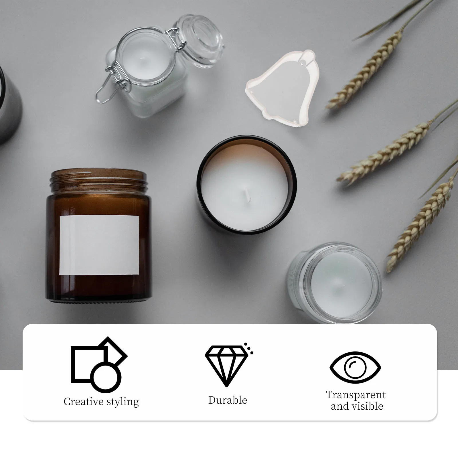 20 قطعة من حاويات عيد الميلاد البلاستيكية المضيئة لصنع حامل تخزين الهدايا بنفسك