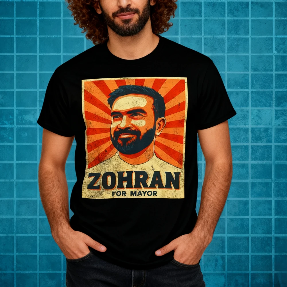 Zohran Mamdani for Mayor Merch Camisa estampada Zohran Mamdani Camiseta de apoyo Retro Hombres Mujeres Casual Streetwear Camiseta de algodón de moda