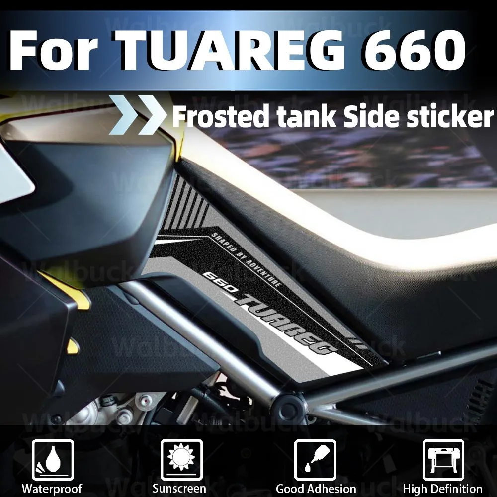 For Tuareg 660 tuareg 660 2022 2023 2024 2025 2026 Refit Motorcycle Tank Side Sticker Protection Accessories Anti-Scratch Decal