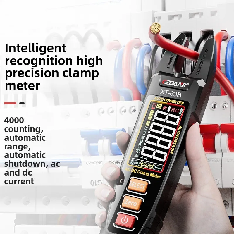 

U-shaped Clamp Meter for Electricians Can Measure AC and DC Current Digital Clamp Multimeter