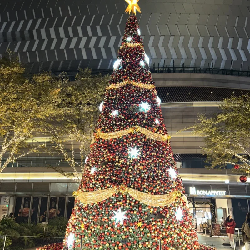 

Commercial PVC Artificial LED 20 Feet Large Christmas Tree for Outdoor Holiday Activities Giant LED Decorative Christmas Tree