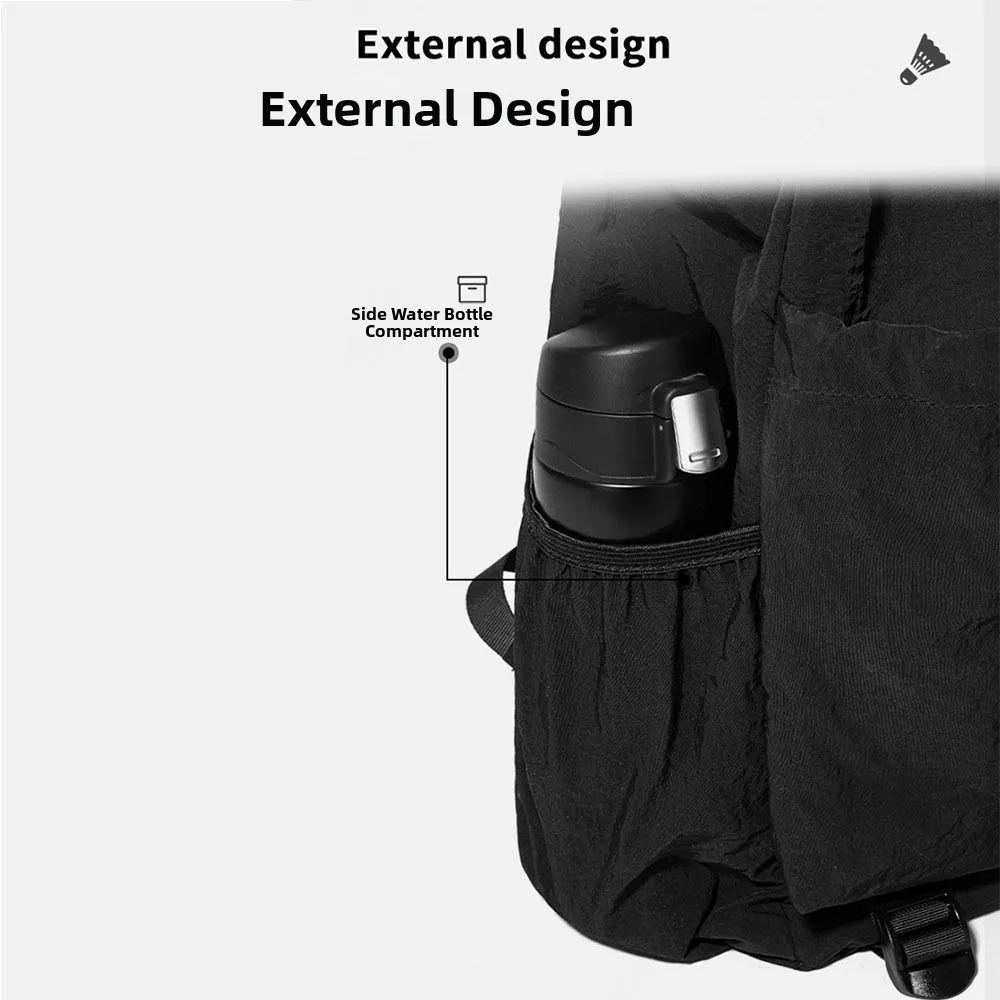Large Capacity Tennis Racket Backpack Waterproof Lightweight Gym Pack Adjustable Strap Casual Drawstring Fitness Bag