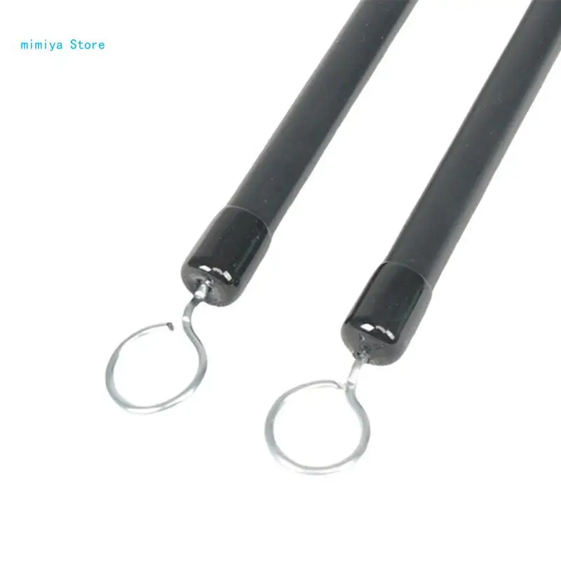 pipi 1Pair Retractable Drum Wire Brushes Drumsticks Loop End Metal Wire Drum Brush