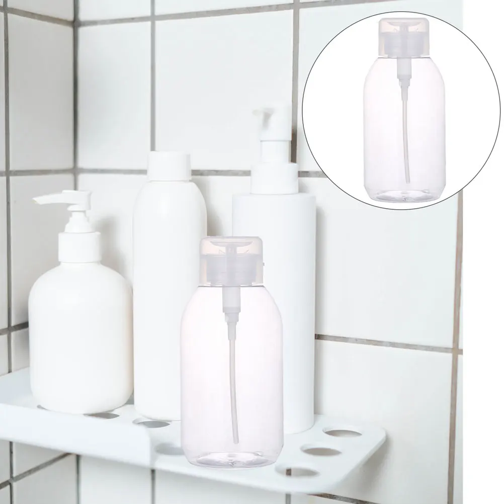 6 pçs garrafa de imprensa removedor de esmalte dispensador à prova de vazamento recipiente de viagem removedor de maquiagem garrafa de imprensa de armazenamento