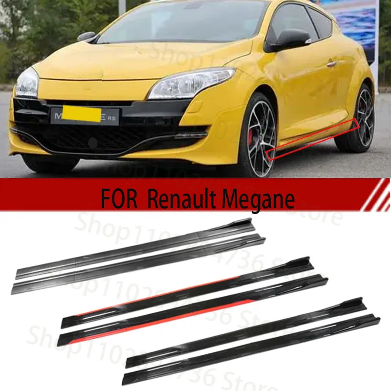 

FOR Renault Megane 2M Car Side Skirt Extension Plate Lip Separator Bumper 2.18M Racing Side Spoiler