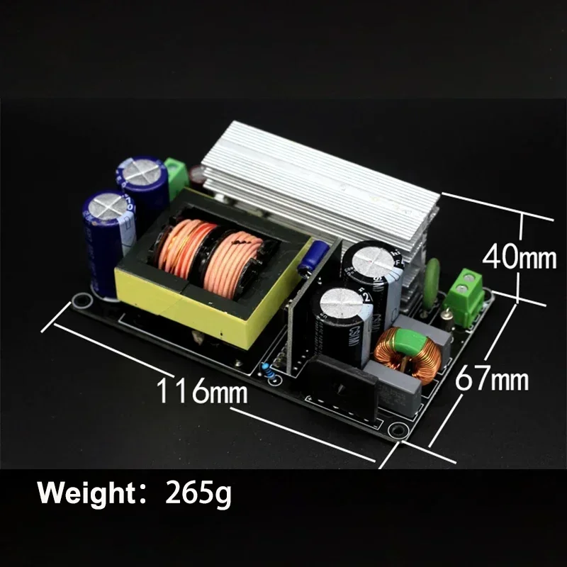 Creadvent 600 واط LLC مكبر كهربائي تحويل التيار الكهربائي مجلس المزدوج تيار مستمر 30/40/50/60/70 فولت/80 فولت لتقوم بها بنفسك الصوت الرقمي أمبير