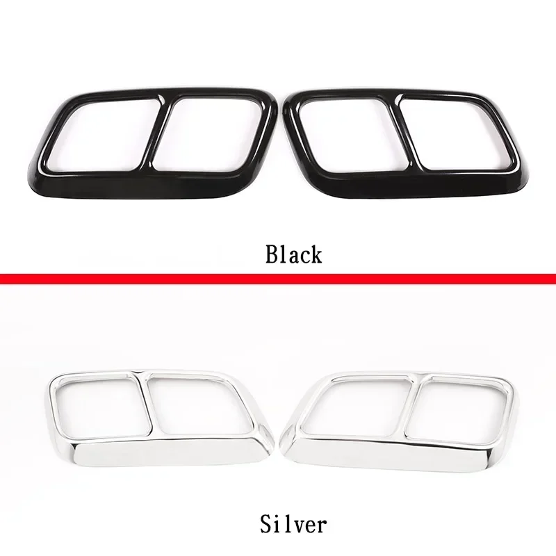 For Land Rover Range Rover Sport P400e Stainless Steel Car Tail Pipes Silence Cover Exhaust Pipe Cover Stickers Car Accessories 2