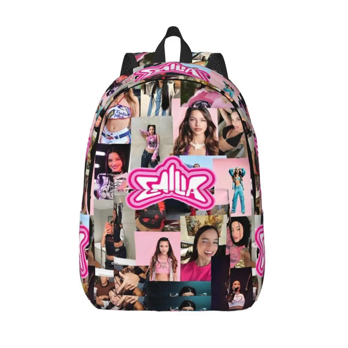 Singer Emilia Mernes Album MP3 Backpack for Men Women Casual High School Work Daypack Laptop Computer Shoulder Bag Durable