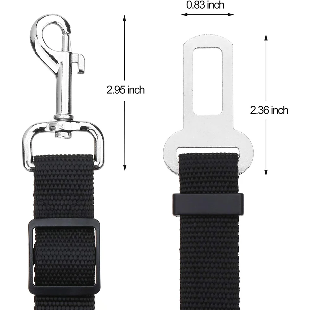 Ceinture de sécurité de voiture pour animaux de compagnie, corde de remorquage réglable pour chat/chien, boucle robuste en Nylon, Durable, colorée, pratique, corde de sécurité pour animaux de compagnie en plein air et voyage