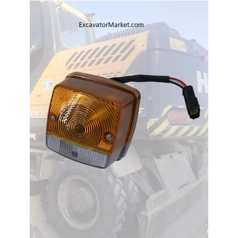 Para HYUNDAI excavadora faro R210W-9 210W-7 150W-9 60W-9 gancho rueda excavación luz trasera lámpara de dirección luz de trabajo