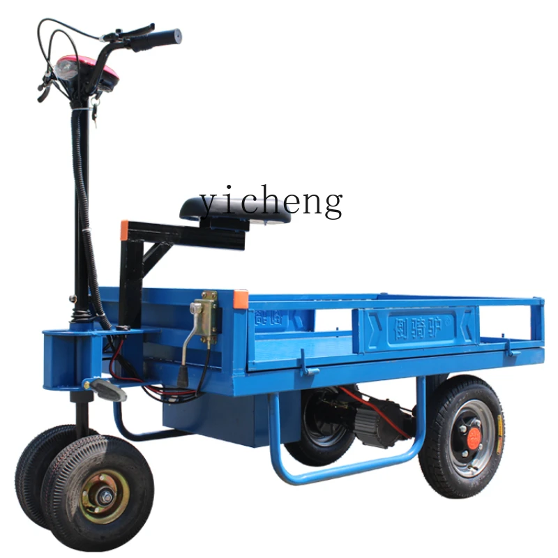 Tqh Electric Flat Truck Truck Trolley Stall Upside down Donkey Trolley into Elevator