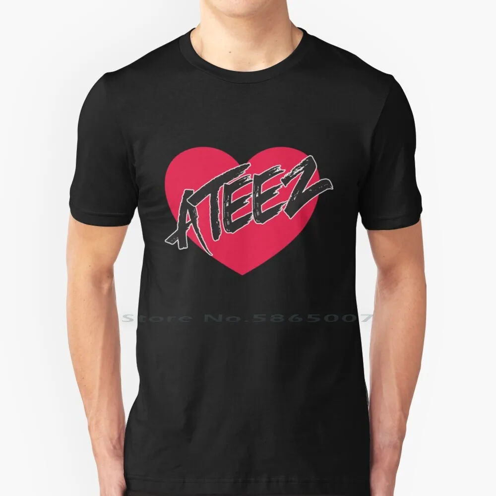 Ateez Kpop Fan Kq Fellaz Shirt And More T Shirt 100% Cotton K Pop Korean Kq Fellaz Mingi Hongjoong Seonghwa Yunho Yeosang