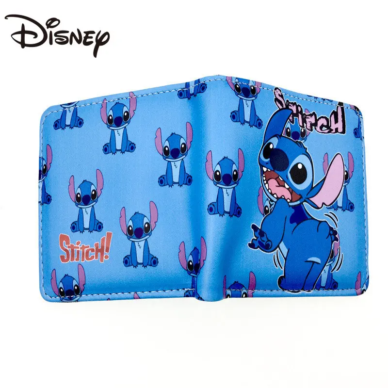 MINISO Disney Stitch Star Baby Around Cute Cartoon Youth Student Wallet Short Card Package for Boys and Girls