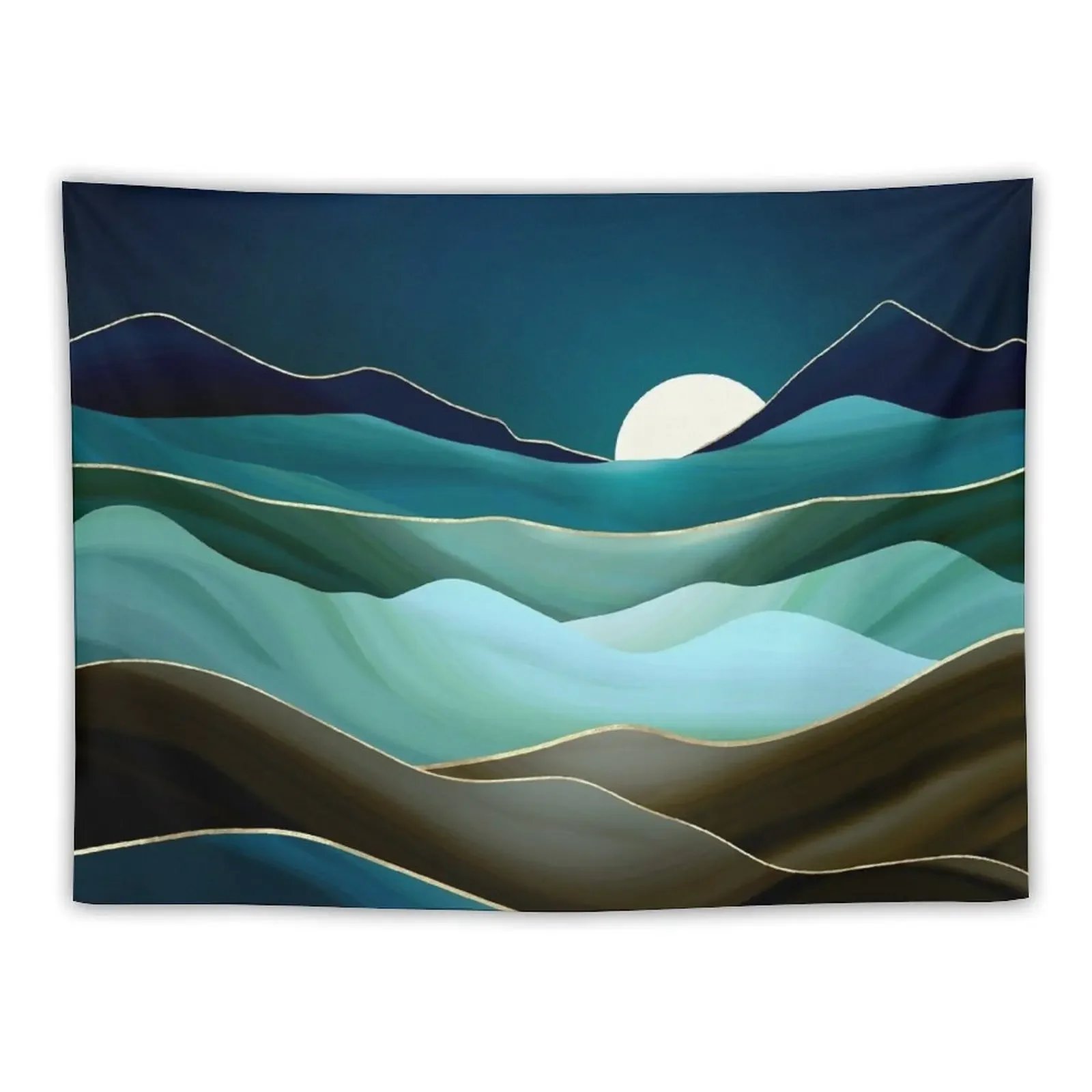 

Moonlit Vista Tapestry Room Decorator Wall Deco Room Decorations Aesthetics Tapestry