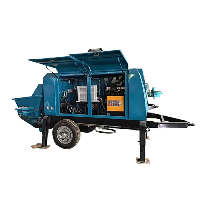 High-Strength Concrete Pumps Machine Ability To Transport Concrete for 50 Meters