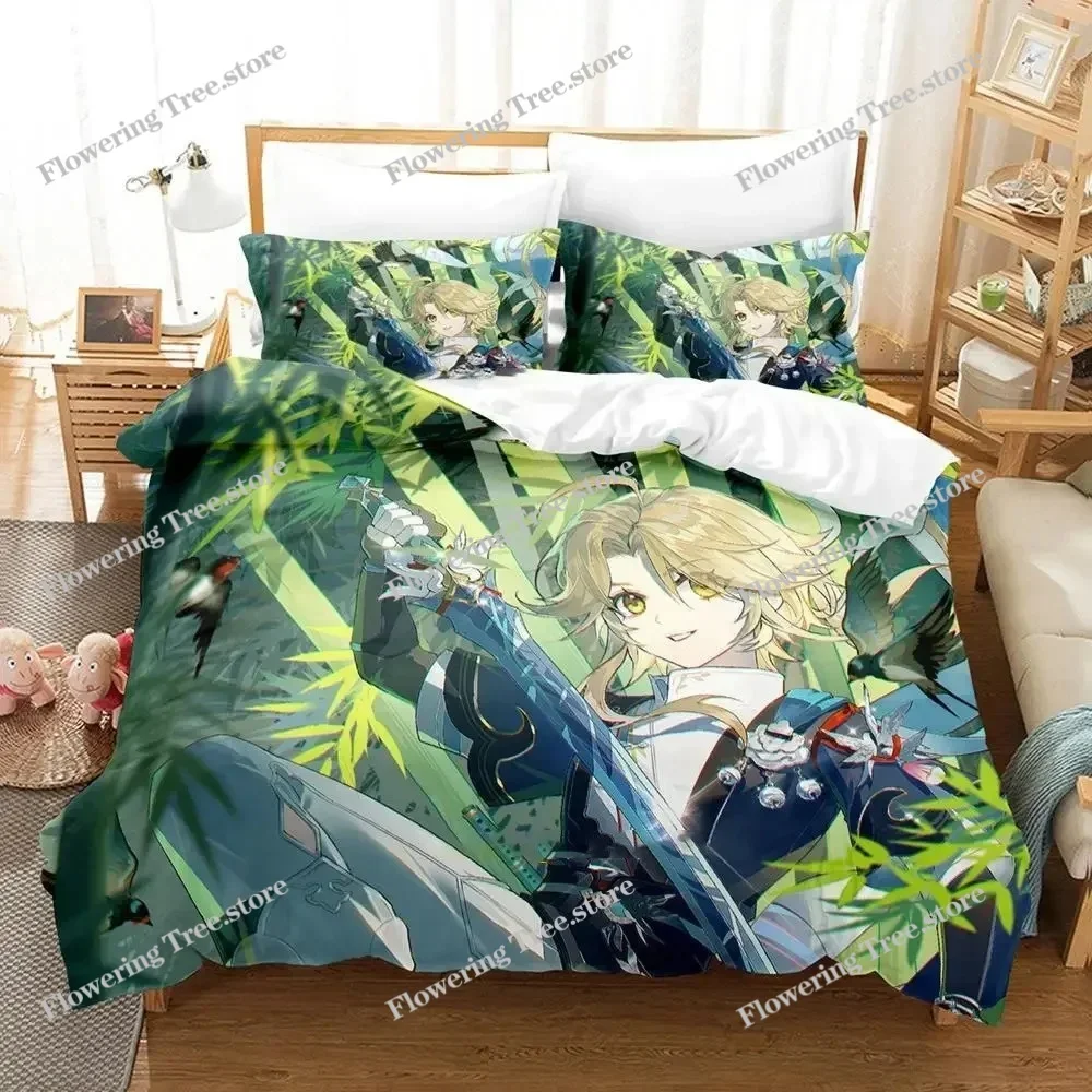 

Anime Honkai Star Rail Bedding Set Boys Girls Twin Queen Size Duvet Cover Pillowcase Bed Kids Adult Fashion Home Textileextile