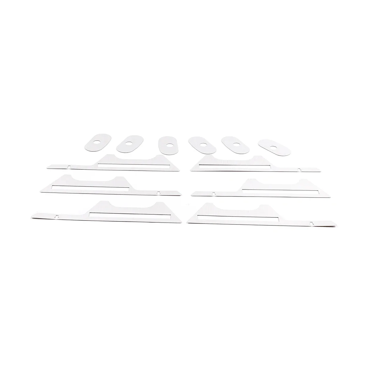 

Gao Ruying For Hummer H2 2003-2009 Stainless Steel Silver Car Luggage Rack LOGO Trim Stickers Car Accessories