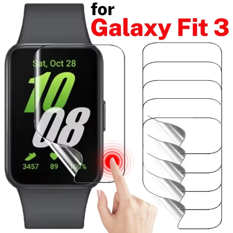 10-1PCS Hydrogel Film for Samsung Galaxy Fit 3 Screen Protector Anti-scratch Protective Film Full Cover Protective Film No Glass