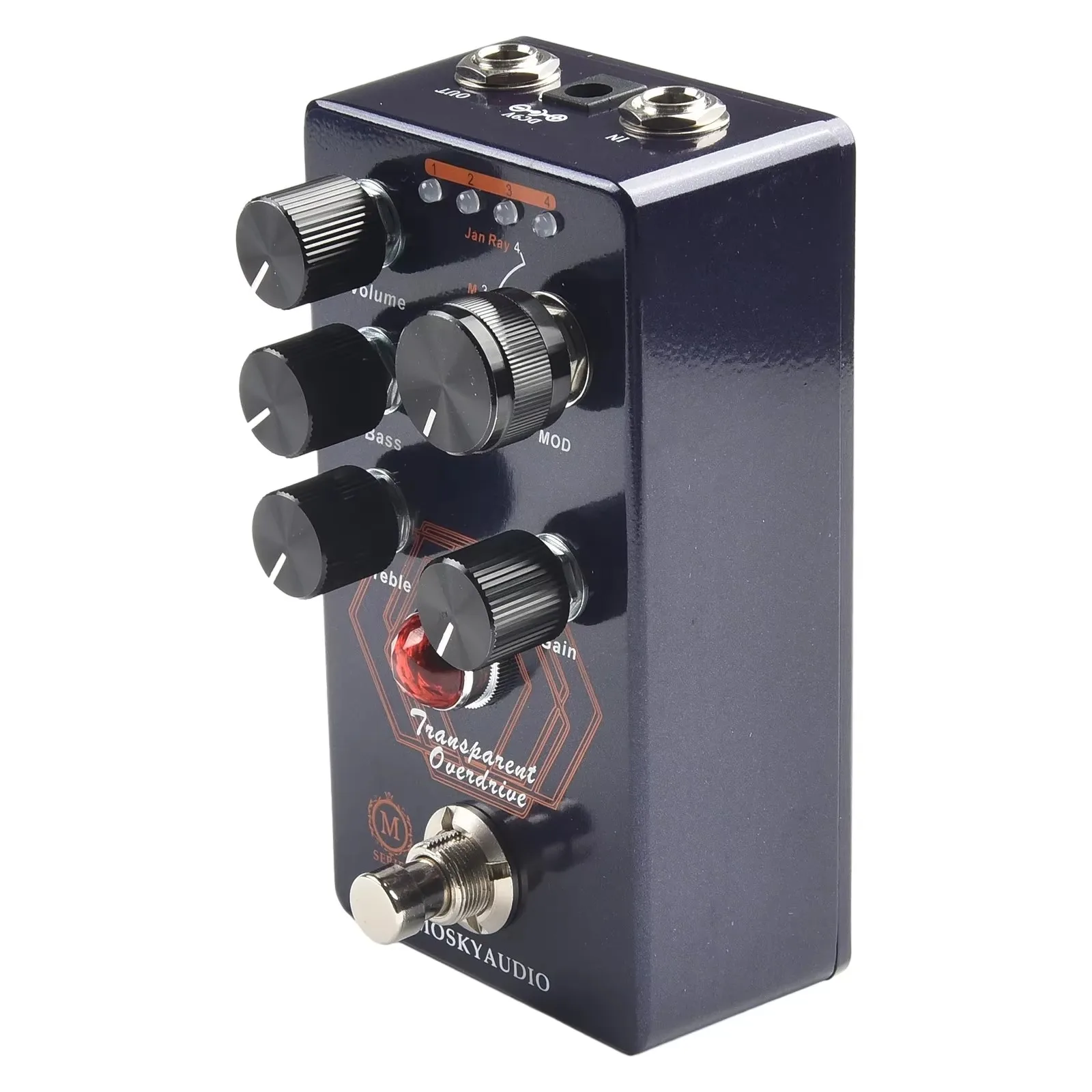 BoMaS1pc Guitar Effects Pedal Timmy And Vemuram Jan Ray Circuit Overdrive Volume/bass/treble/gain Guitar Accessories