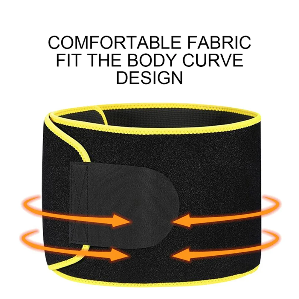 1Pcs Waist Trimmer for Women and Men, Stomach Wraps for Weight Loss, Neoprene Waist Trainer Slimming Belt Sauna Suit Effect