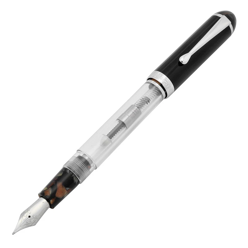 Japan WANCHER Fountain Pen Germany JOWO Nib 3 Kinds of Inking Methods, Large Capacity, Transparent Pen Office Supplies
