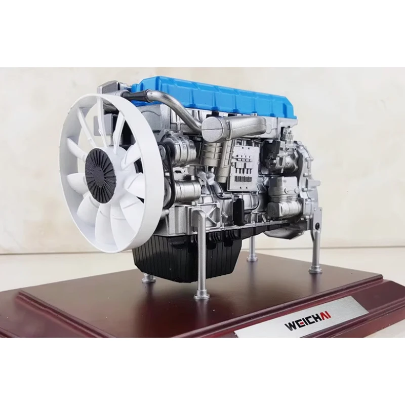 Diecast escala 1:12 weichai wp13h motor liga modelo de simulação adulto clássico coleção decoração souveir presente exibição estática