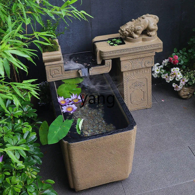 LHH  courtyard flowing water ornament terrace balcony landscaping fish pond circulating water system landscape