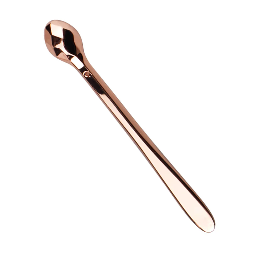 

Practical Zinc Alloy Eye Cream Spoon Small Eye Fatigue Relief Massage Treatments Handy Beauty Tool (Rose Golden)