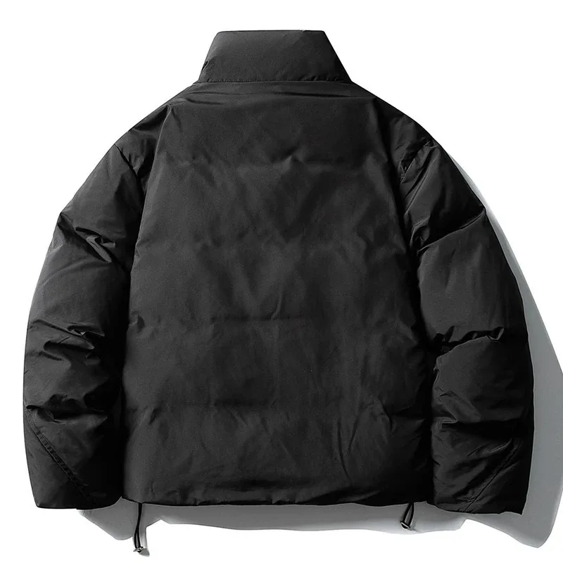 الرجال الشتاء أسفل السترات 85% الأبيض بطة سترات منفوخة رشاقته الدافئة سترات معاطف Harajuku المتضخم وسادات مبطنة #2