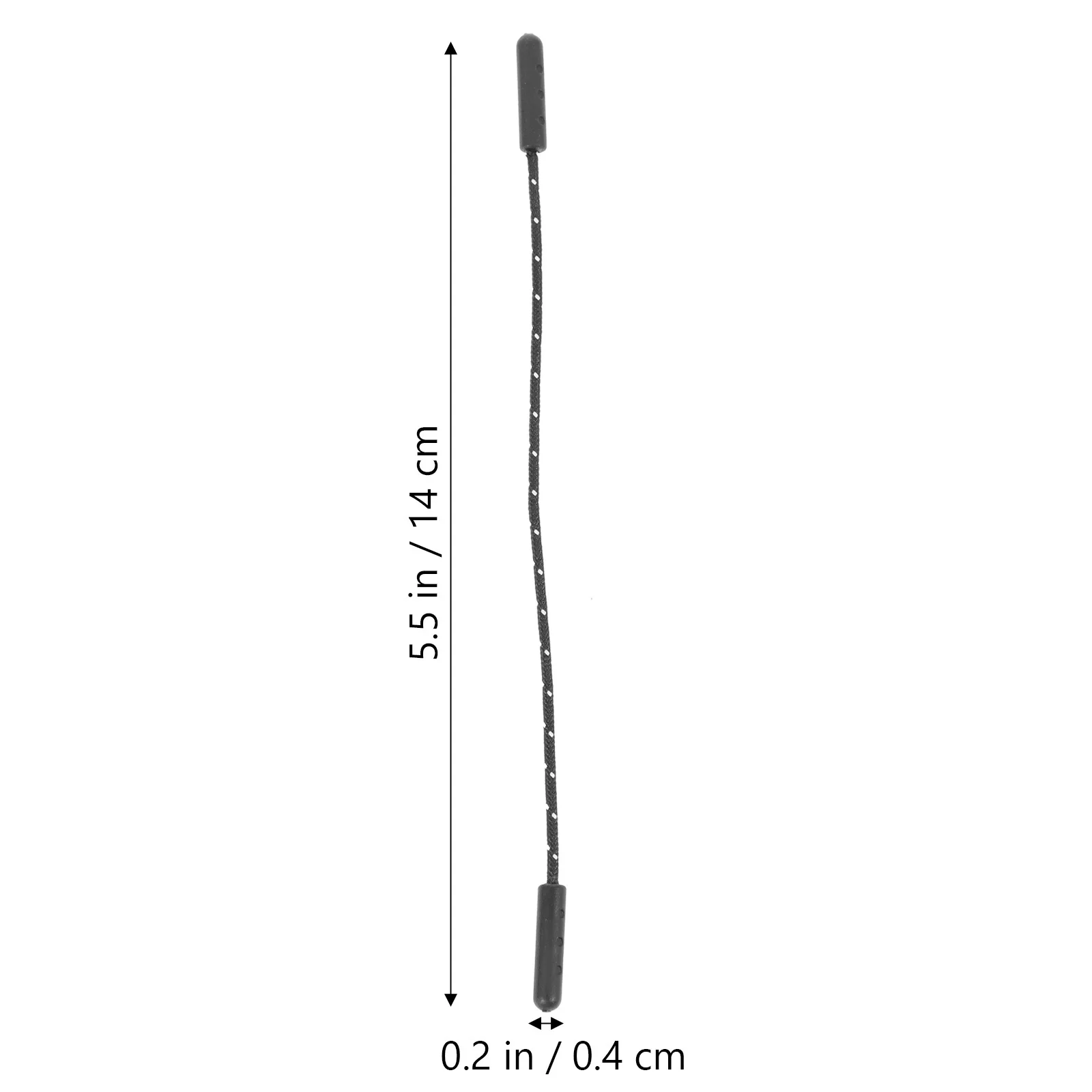 

20Pcs Zipper Pull Double Head Rope Easy Install Durable Replacement for Jackets Bags Backpacks Luggage Zipper Pull Tab Cord