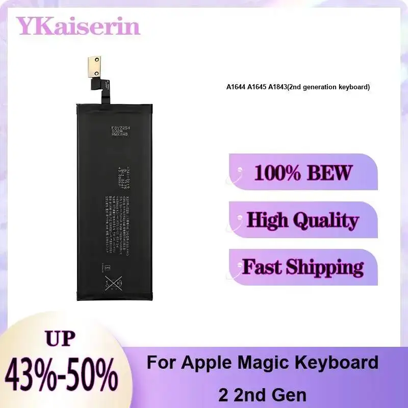 Battery Long-Lasting Performance 0-2024mAh For Apple Magic Keyboard Mouse Trackpad 2 020-00634 020-8446 A1542 A1672 2ND