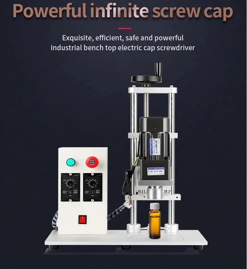 

WT-80XG Automatic Capping Machine Electric Glass Plastic Bottle Capping Machine Adjustable Speed Screw Thread Capping Machine