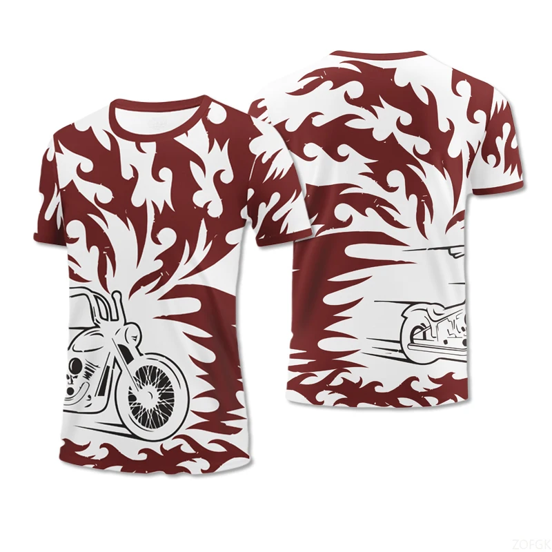 

Casual Men's Breathable T-shirt with Fashionable Design, Adult Oversized Sublimation Printed Multi-color Outdoor T-shirt