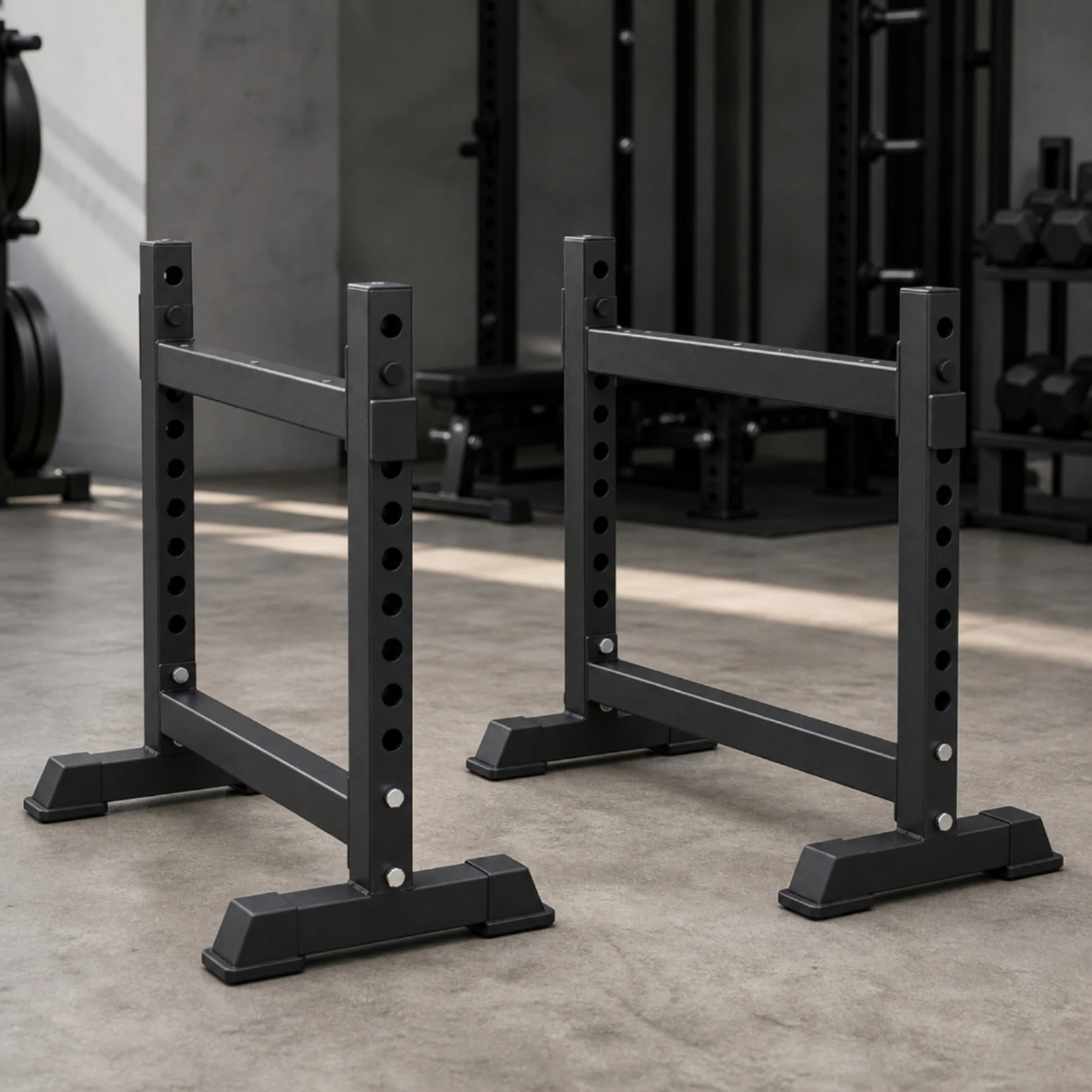 Bench Press Protection Rack Steel Bench Press Spotter Stand Spotter Stand with Adjustable Height Safety Arm Secure