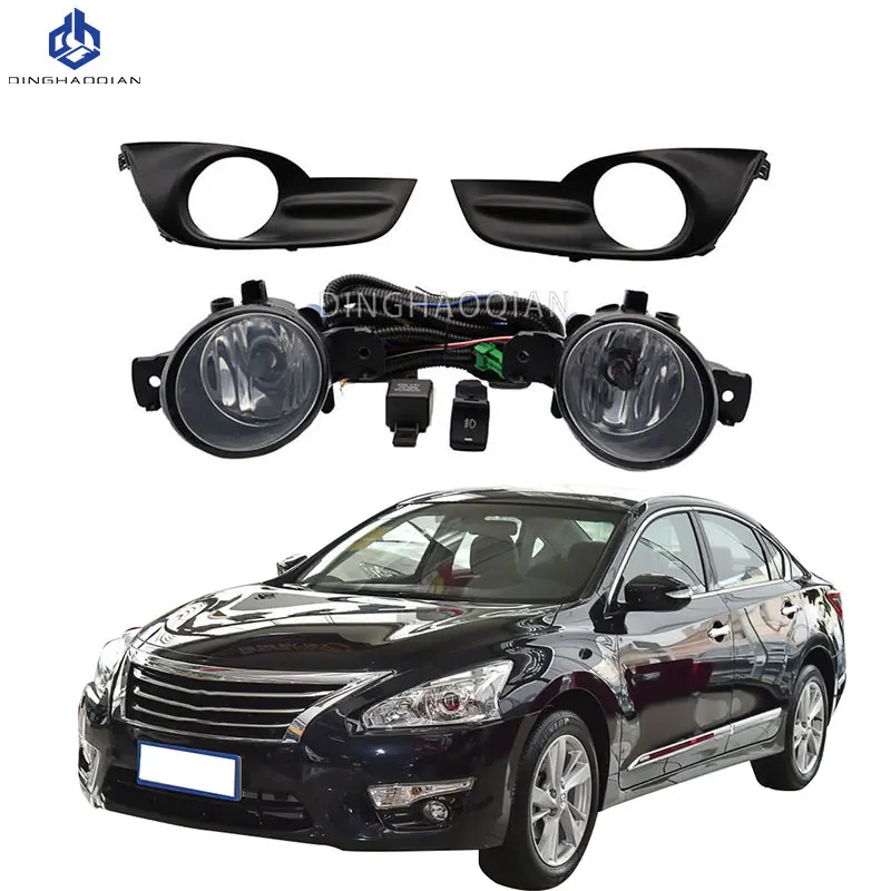 1 مجموعة أضواء الضباب المصباح لنيسان ألتيما Teana 2013 2014 2015 أضواء الضباب سيارة طقم مصابيح الضباب مع تسخير لمبة التبديل #1