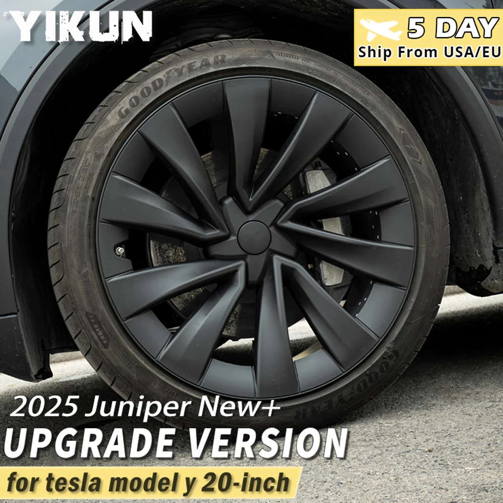 

4PCS Wheel Cover 20 Inch for Tesla Model Y Juniper 2025 HubCap Performance Replacement Helix 2.0 Wheels Full Rim Car Accessories