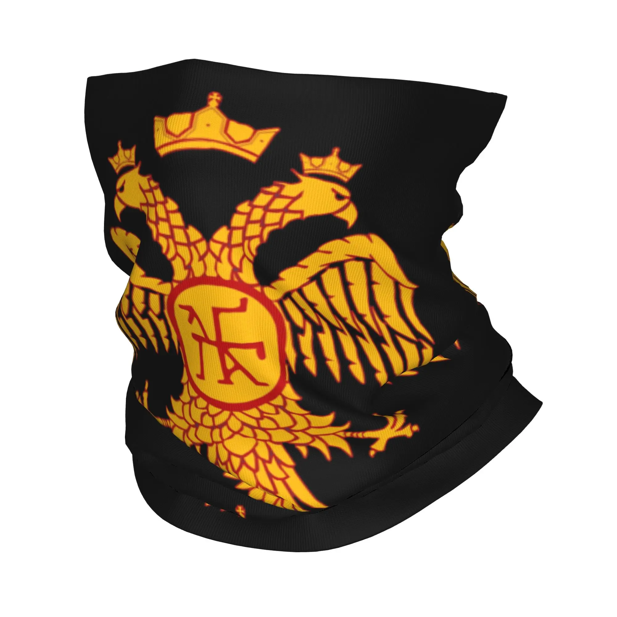 Byzantine Imperial Eagle Winter Headband Neck Warmer Women Men Hiking Camping Tube Scarf  Face Bandana Gaiter