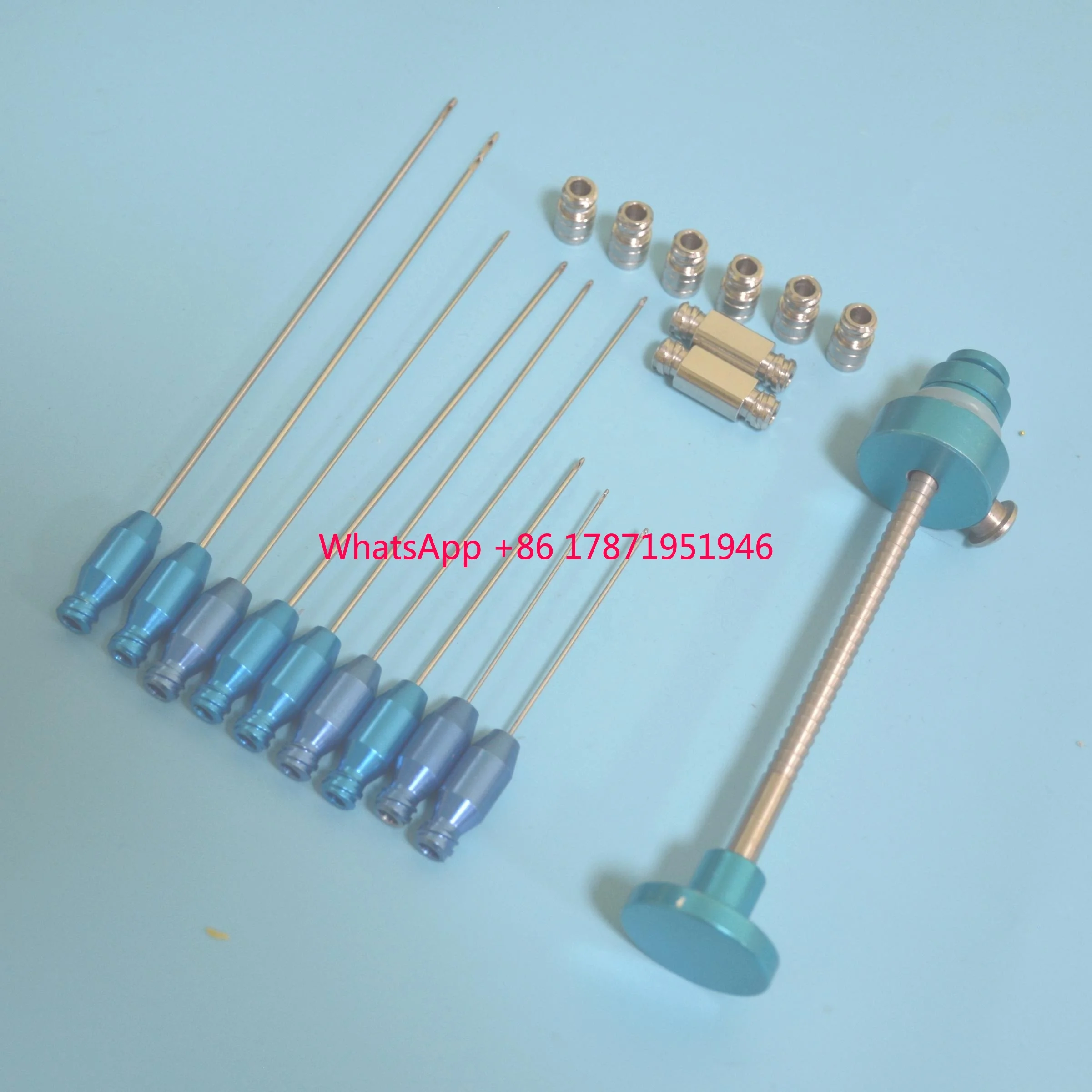 19-pc set face  facial tumescent facial aspiration cannula kit