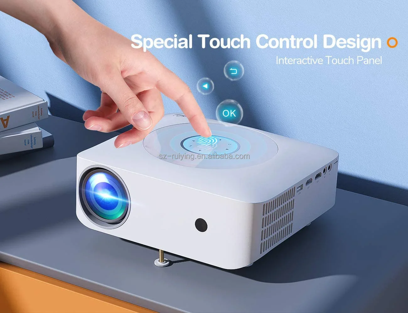 Projecteur 1080P Projecteurs de théâtre multimédia 4K Projecteur de télévision intelligent Projecteurs extérieurs