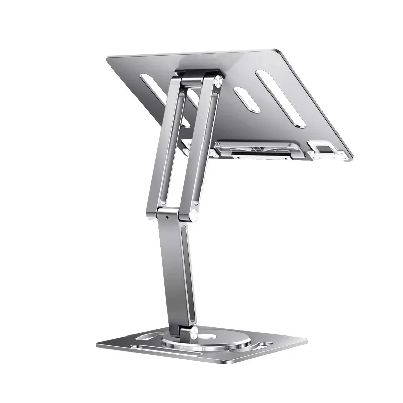 Alloy 360-degree rotating reading stand flat bracket notebook computer office learning two-way heightening stand