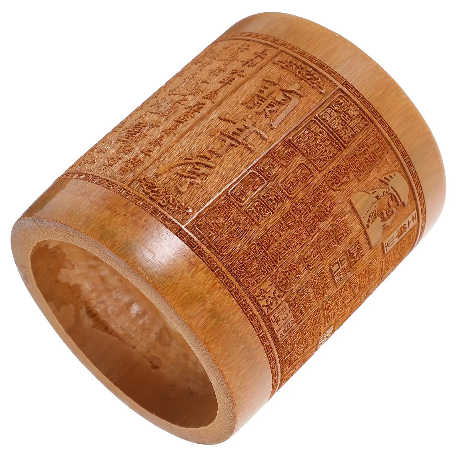 Bureau Penhouder Carving Desktop Briefpapier Cup Organizer Container Borstel Kantoor